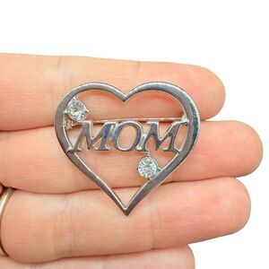Vintage  Mom Gift Brooch, Mothers Day Jewelry